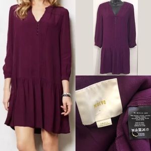 Anthropologie Maeve Galina drop waist  dress